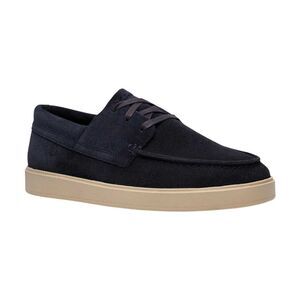Clarks Mens Lockford Suede Boat Shoes / Navy